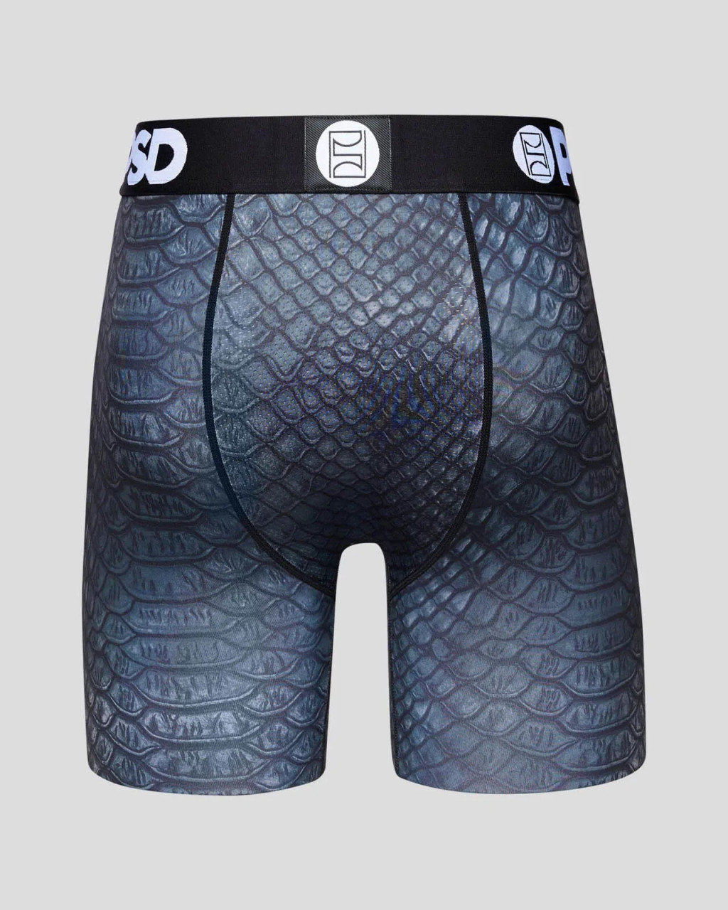 PSD Underwear Men's Stretch Elastic Wide Band Boxer Brief Underwear - Pack  Pack, Black/Trojan Logo Hp, S : : Fashion