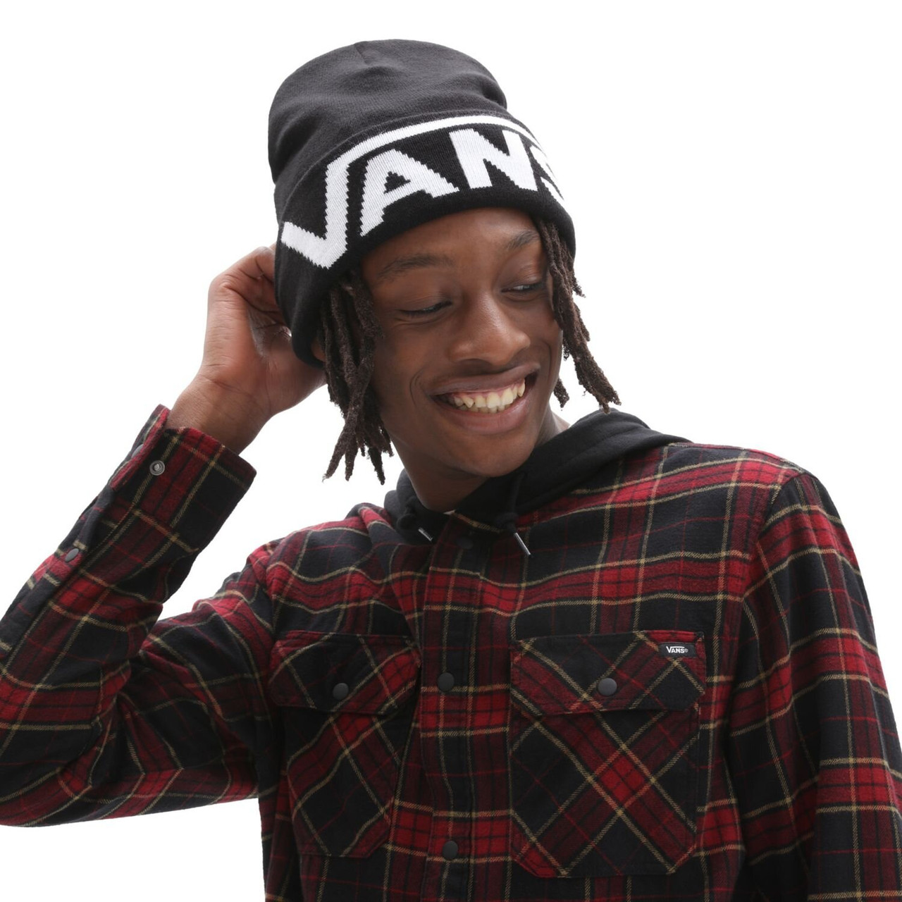 【Vans】☆キャップ☆ DROP V TALL CUFF BEANIE Vans Men's Drop V Tall Cuff Beanie - VN0A5FI3BLK1