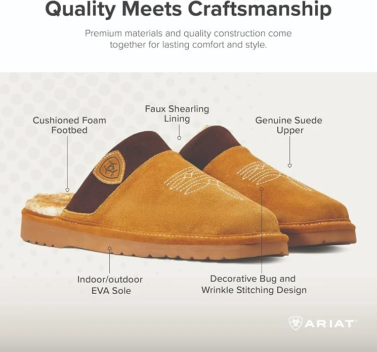 Another angle of the Ariat Men's Silversmith Slipper