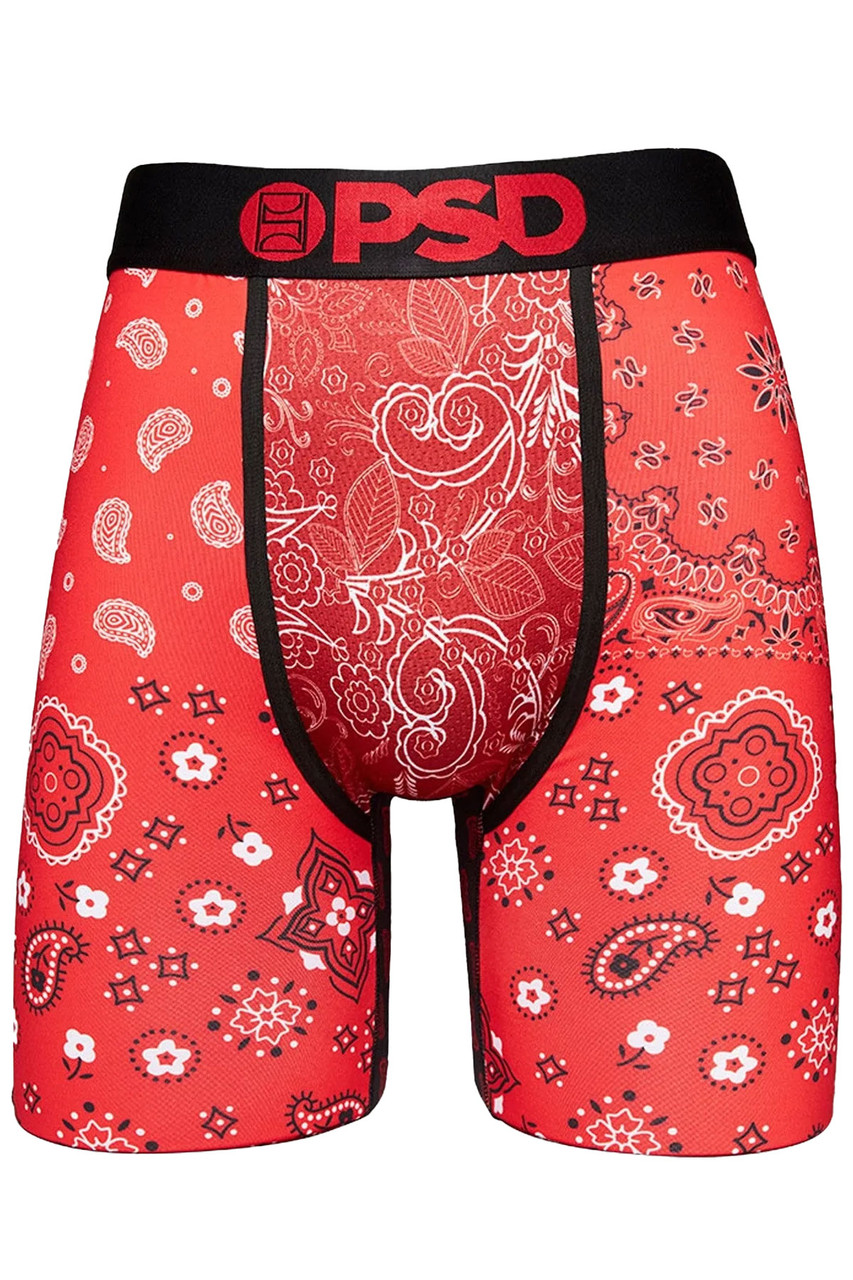 PSD Underwear Boxer Briefs - Hype Red Bandana