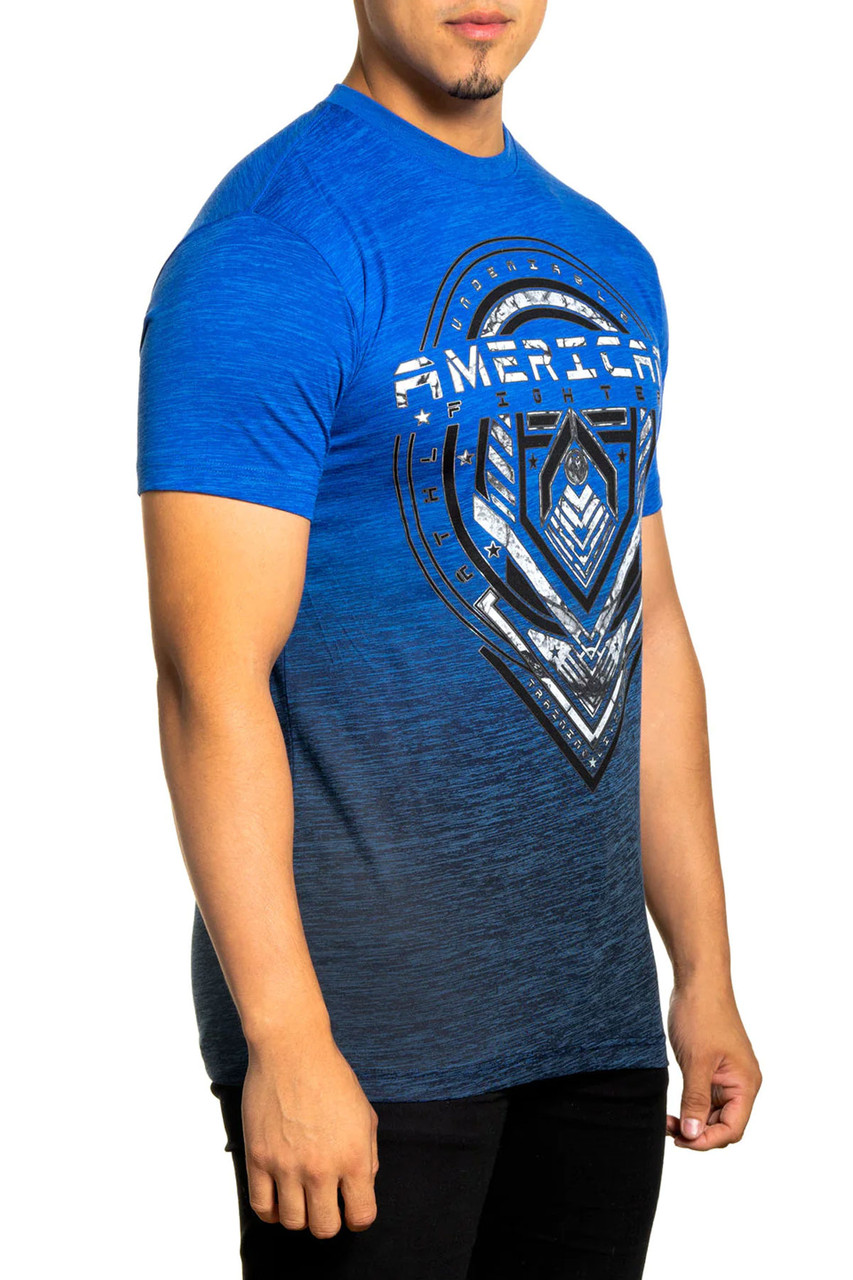 【oan】American Origin Short Sleeve T-shirt American Fighter Men's Longrun Neo Tetris Short Sleeve T