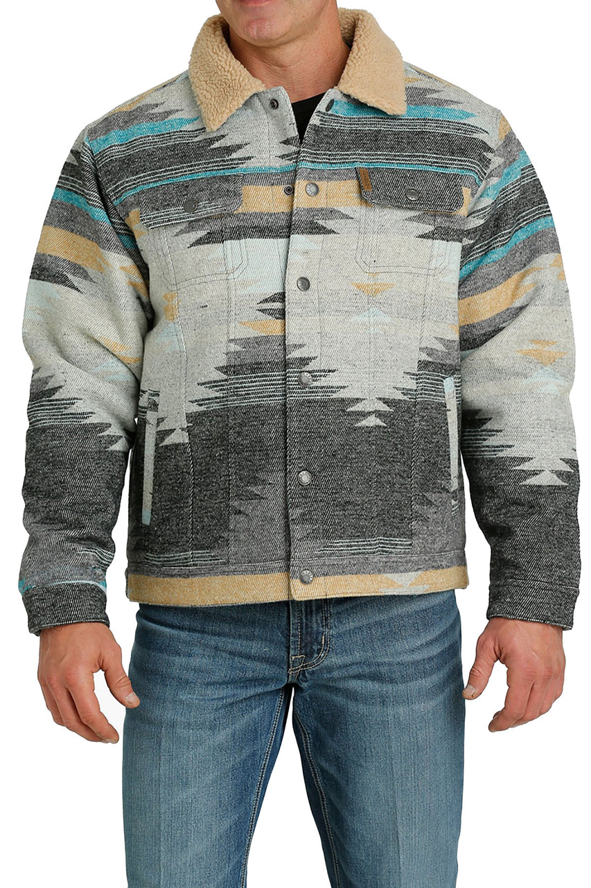 Cinch Jacket Men's Wooly Trucker Multi - MWJ1511008