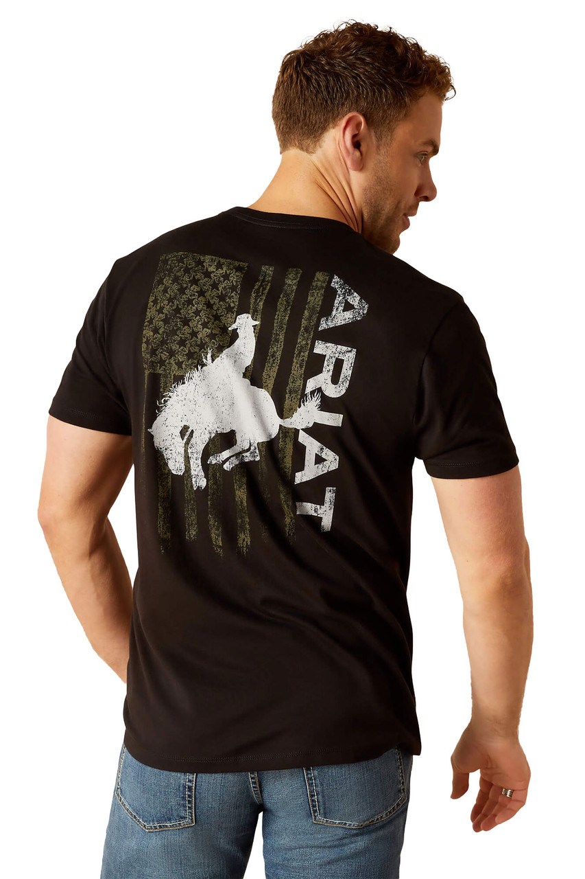 Ariat Freedom T-Shirt for Men in Charcoal Grey