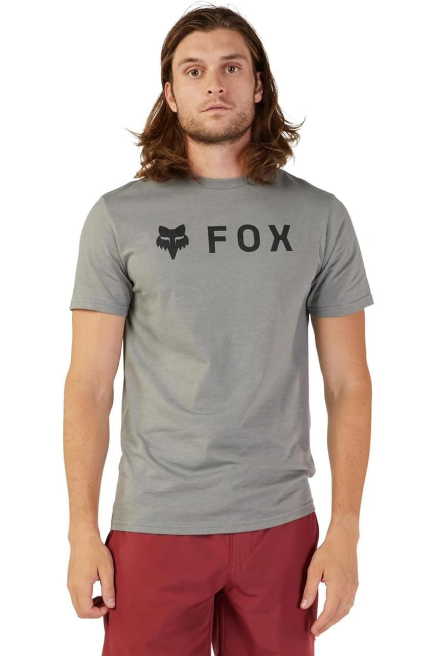 Fox Head T Shirt Men's Absolute Premium Heather Graphite Grey Short Sleeve  Tee - 31730-185