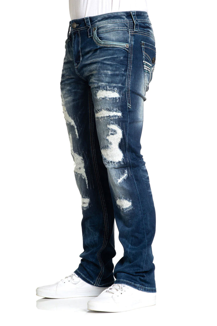 American Fighter Jeans Men's Striker Void Brewer Straight Denim