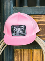 Lazy J Ranch Wear Pink & Pink 4" Elevation Cap Hat - PINK4ELEV