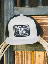 Lazy J Ranch Wear Silver & Black 4" Elevation Cap Hat - SILBLK4ELEV