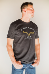 Kimes Ranch Men's Arch Short Sleeve T-Shirt Tee - Black