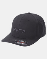 Rvca Men's Rvca Flexfit Baseball Hat Patch Cap Hats - MHAHWRFF-BLK