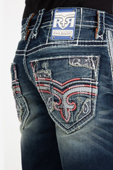 Rock Revival Men's  Gerek Straight Denim Jeans - RP3693-J200R - 32"