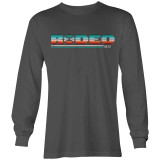 Hooey Unisex Serape Rodeo Grey Long Sleeve T-Shirt Tee  - HT1536GY