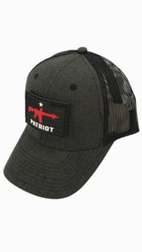 Howitzer Men's Patriot Flag Mesh Back Snapback Patch Cap Hats - CV3122