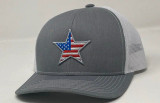 Sniper Pig "White USA Star" Mesh Back SnapBack Patch Cap Hats - USSTAR5