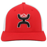 Hooey Men's Coach Hooey Flexfit Hat Mesh Back Patch Cap Hats - 2112RDWH-02