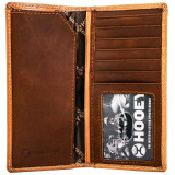 Hooey "ANHALT" All Over Tooled Tan/Floral Rodeo Wallet - HW009-TN