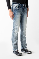 Rock Revival Men's 32" Diego J202 Straight Denim Jeans - RP3650J202R