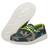 Hey Dude Youth Wally Camo Shoes