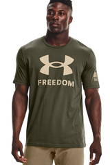 Under Armour Men's UA Freedom Logo Short Sleeve T-Shirt Tee - 1370811