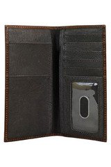 Justin Men's Rodeo Basketweave Tooled Wallet Money Clip - 2122767W2