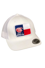 Lazy J Unisex Texas Elevation Mesh Back Snapback Patch Cap Hats - WHITE3TXELV