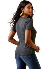 Ariat Women's Ariat Quilt Logo Short Sleeve T-Shirt Tee - 10045443