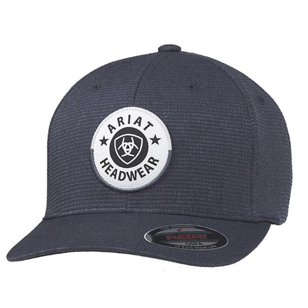 Ariat Unisex Logo Patch Elastic Back Baseball Flexfit Hats