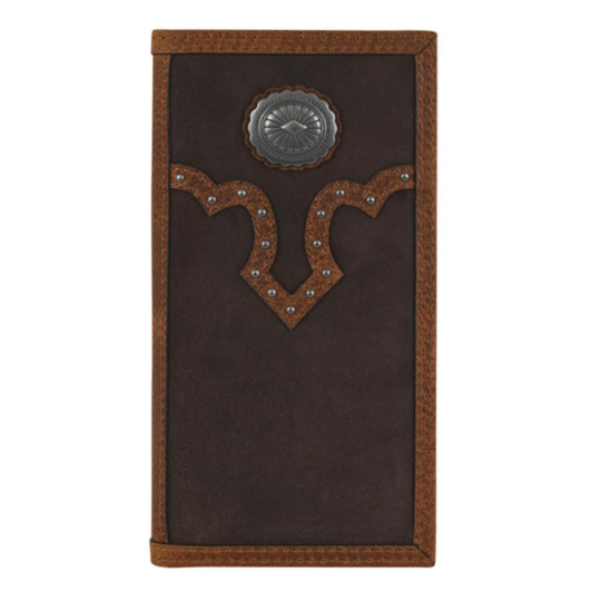 Justin Wallets Men's Slim Bi-Fold Brown Money Clip - 23093842W8