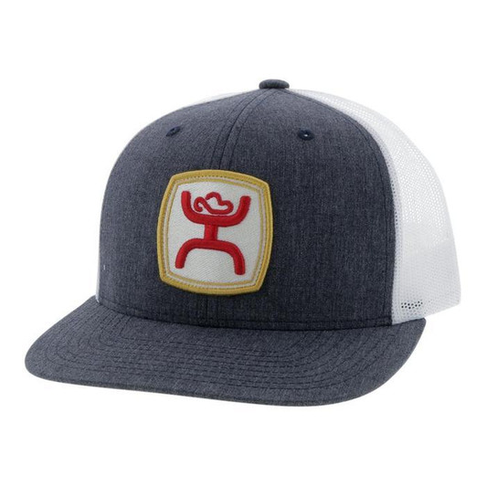 2024t-gywh-y | Hooey Children's "Zenith" Grey and White Snap-Back Hat 2024T-GYWH-Y