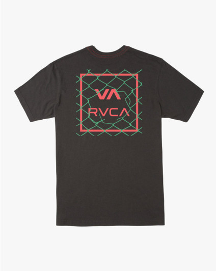 【送料無料】RVCA メンズ LINX Tシャツ Rvca Men's Linx Short Sleeve Green T-Shirt Tee - Knockout