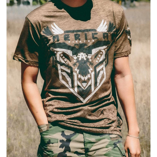 American fighter man t-shirt
