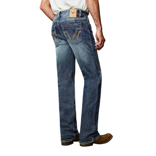 Western blue denim jeans