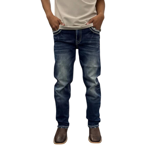 Western blue denim jean