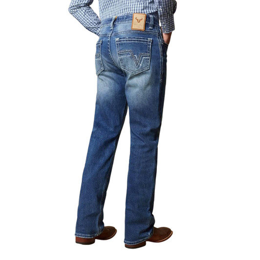 Western blue denim jeans