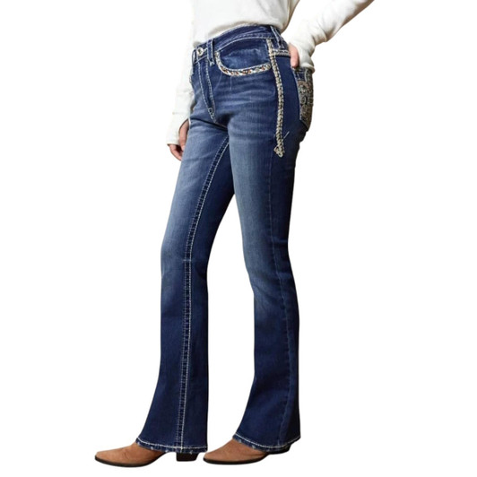 Western blue women denim jean