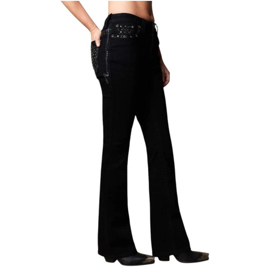 Western blue women denim jean