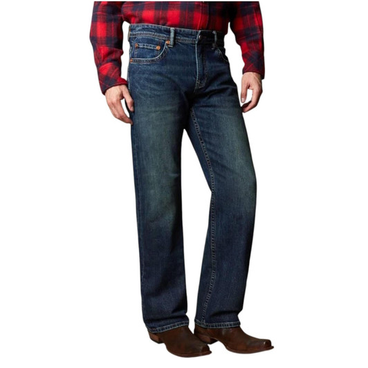 Western blue men denim jean