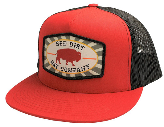 Red Dirt Beachnut Red Black Buffalo Hats Cap - RDHC117