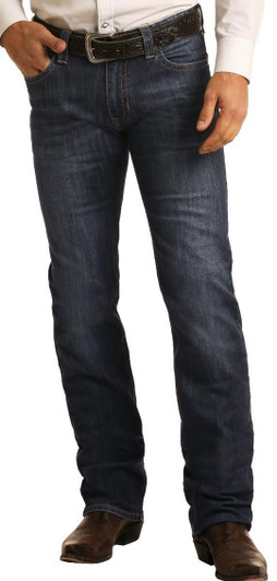 Rock&Roll Men's Slim Fit ReFlex Revolver Straight Leg Denim Jeans M1R62050 - 30