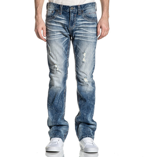 Affliction Men's Ace Fleur Othello Denim Pants Jeans - 110SS226