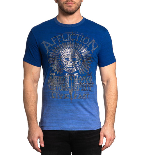 Affliction Men's Ac Highway Spirit Short Sleeve T-Shirt Tee - A23300