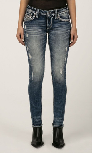 Rock Revival Women's "Karri S201" Skinny  Boot Cut Denim Jeans - RP2865S201