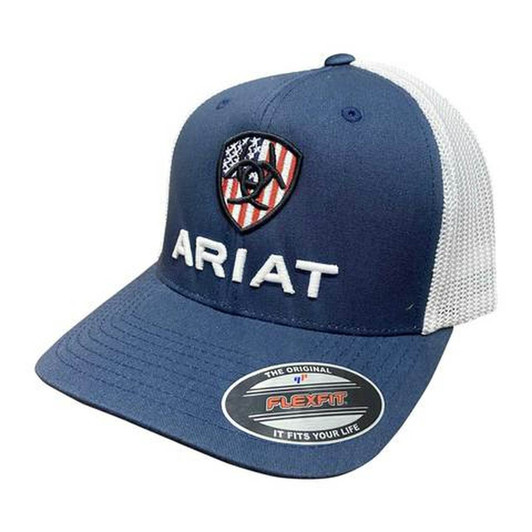 Ariat Flexfit 360 Shield Black White Cap Hat - A300039001