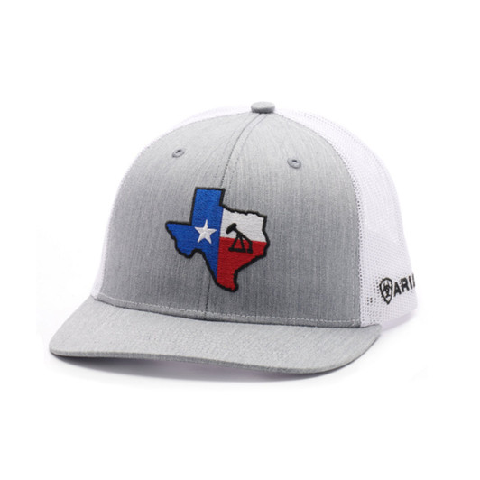 Ariat Men's Texas State Mesh Back Snapback Patch Cap Hats - A300006106