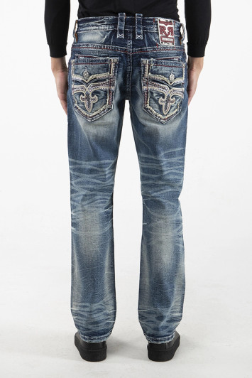 Rock Revival Men's "Calix" J200R Straight Denim Jeans - RP3766J200R - 32"