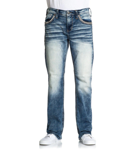 Rock Revival Men's Rusty J201R Straight Denim Jeans