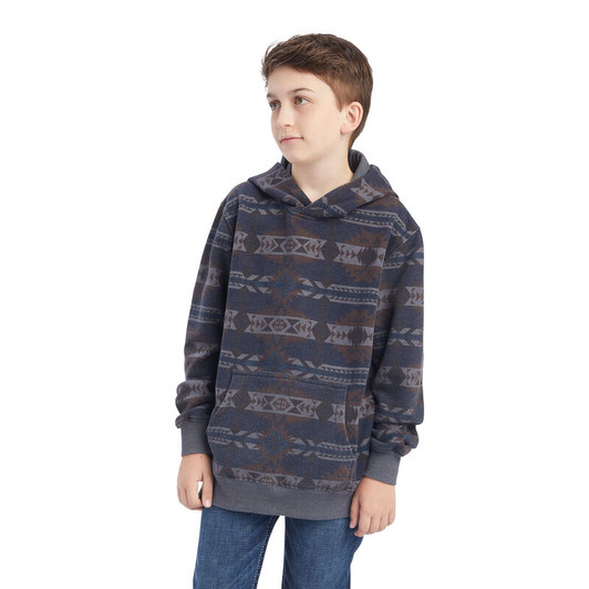 Ariat Boy's Printed Overdyed Washed Sweater - 10041693