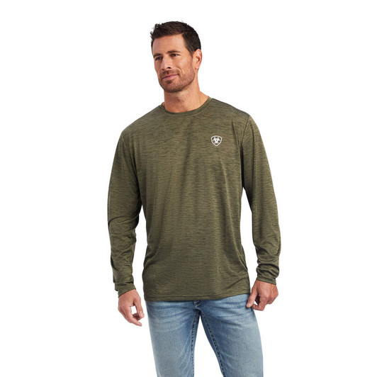 Ariat Men's Charger Logo Long Sleeve T-Shirt Tee - 10040993