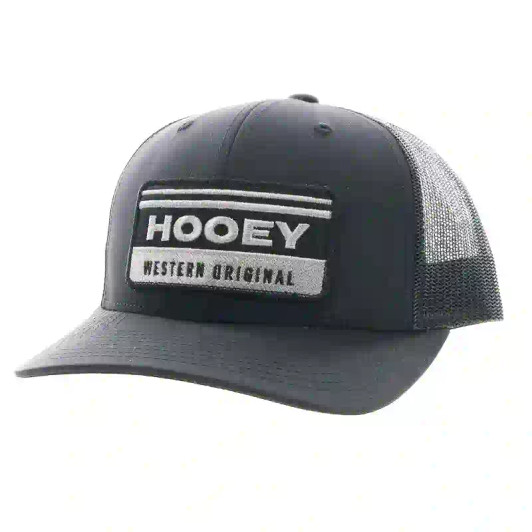 Hooey Men's & Women's Hooey Horizon Trucker Hat Mesh Back Snapback Patch Cap Hats - 2235T-GYBK