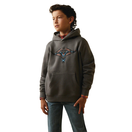 Ariat Youth Horns Southwest Hoodie Sweatshirt - 10041151