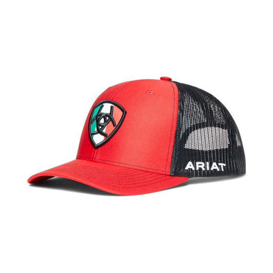 Ariat Men's Mexican Flag Mesh Back Snapback Patch Cap Hats - A300011704